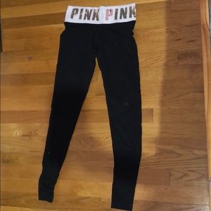 Pink Victoria Secret Yoga Leggings